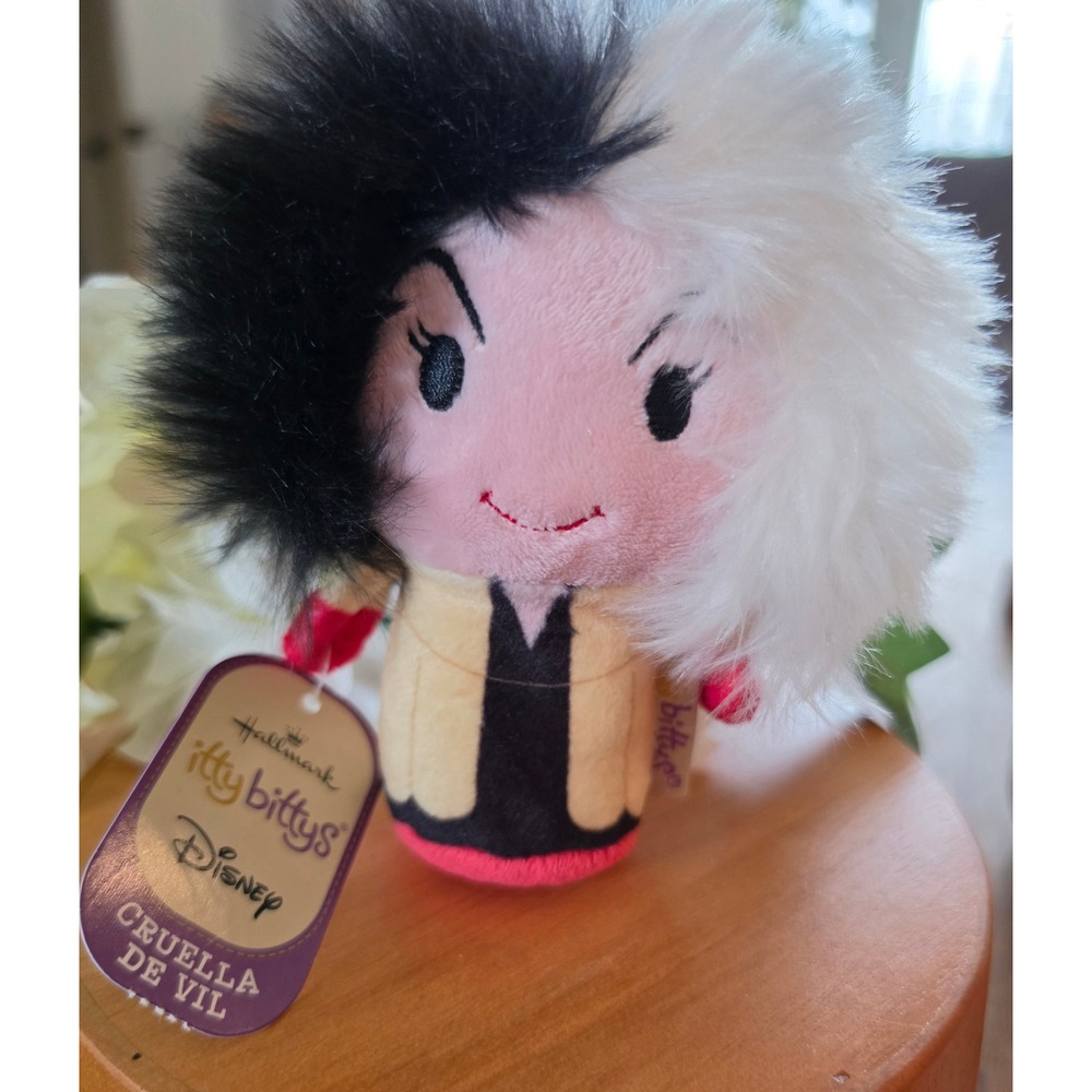 Disney Cruella de Vil Hallmark Itty Bittys 2021 Stuffed Plush Toy New With Tags